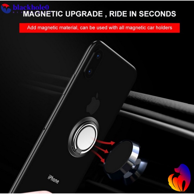 Giá Đỡ Điện Thoại Dạng Nhẫn Bằng Hợp Kim Có Nam Châm Gắn Xe Ô Tô