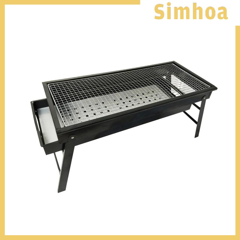 Vỉ Nướng Bbq Bằng Kim Loại Để Bàn Chịu Được Sức Nặng Tiện Dụng Mang Theo Du Lịch Cắm Trại