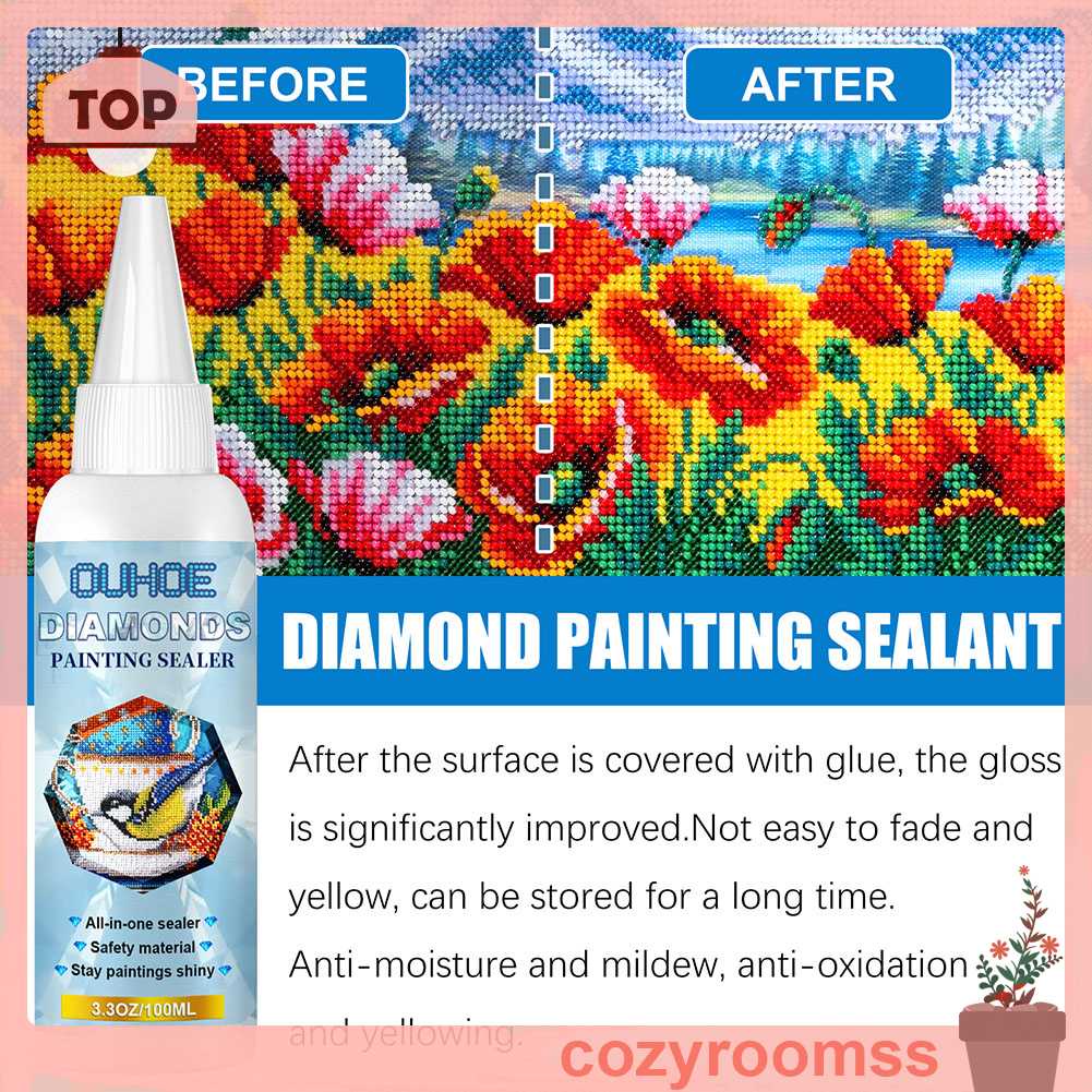 Dụng Cụ Đóng Dấu Tạo Hiệu Ứng Kim Cương Vĩnh Viễn 100ml DIY