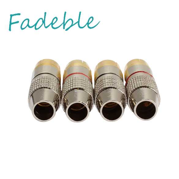 Bộ 4 Đầu Nối Phích Cắm RCA Chất Lượng Cao