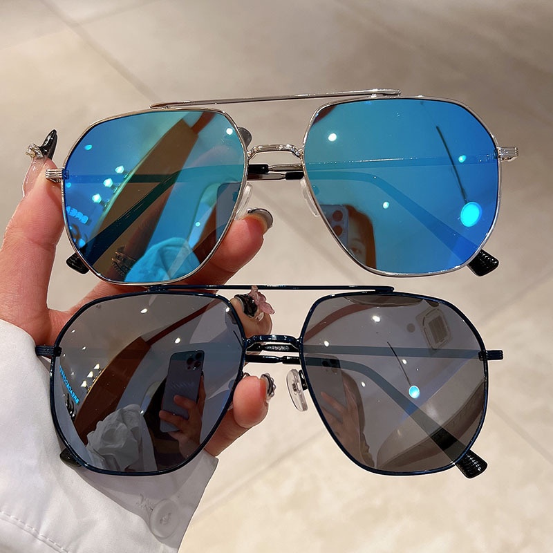 Kính Mát Phân Cực Chống Tia UV400 Gọng Lớn Thời Trang Cho Nam