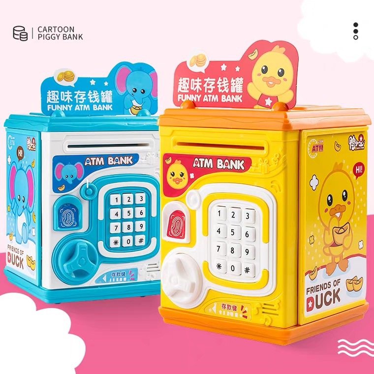 Thông Minh Cho Trẻ Em Mini Heo Đất Bằng Giọng Nói Vân Tay Mật Khẩu Con Heo Đất Bé Trai Và Bé Gái Nhà Chơi Đồ Chơi Giá Đỡ Điện Thoại Con Heo Đất