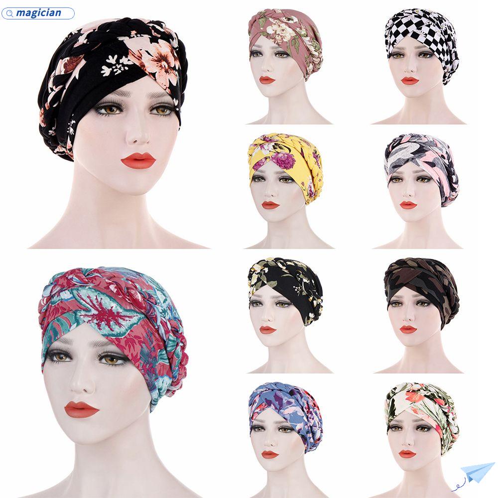 Mũ Cotton Trùm Đầu Mềm Mại In Họa Tiết Hoa Thời Trang 2020 Cho Nữ