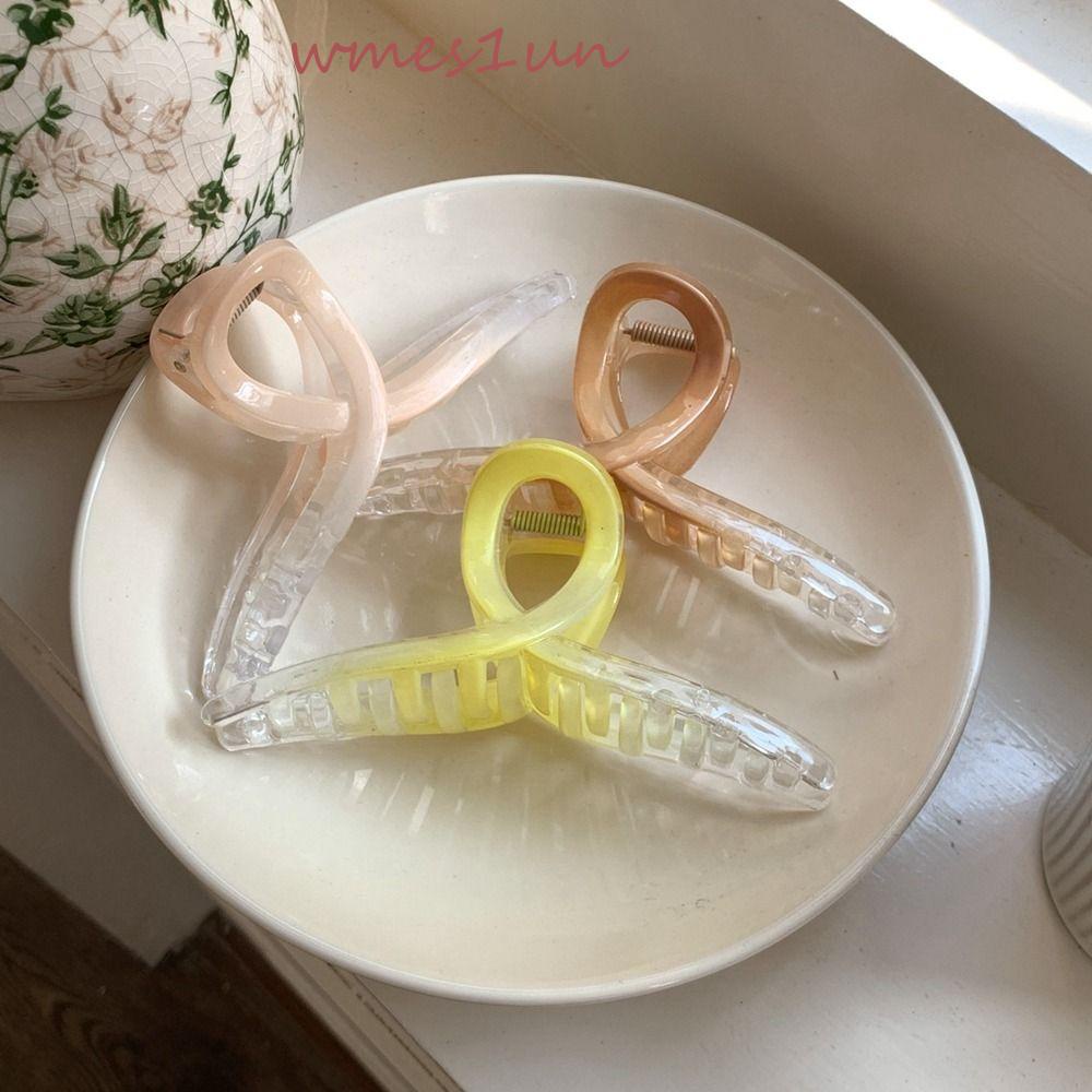 Kẹp Tóc Hình Cá Mập Màu Sắc Gradient Sáng Tạo Cho Nữ WMES15H