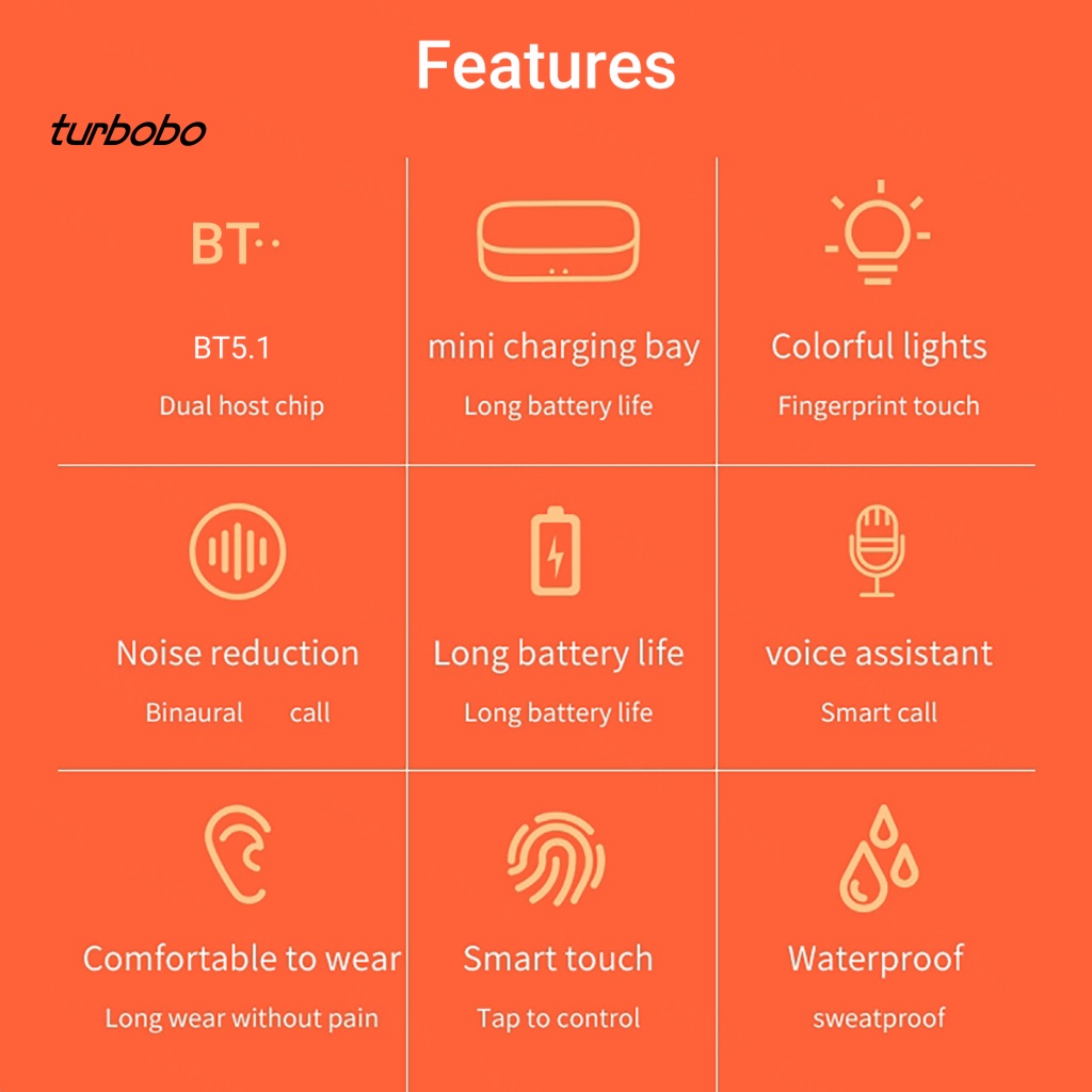 1 Cặp Tai Nghe Nhét Tai Không Dây Bluetooth S9 Chống Ồn Điều Khiển Cảm Ứng