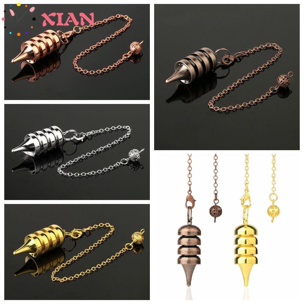 Con Lắc Kim Loại Khắc Hoa Hồng|Bút Chữa Bệnh Dowsing Reiki