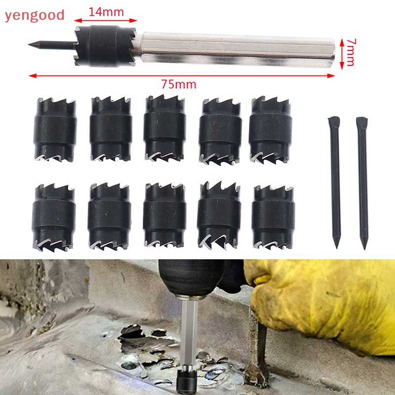 Set 13 Tấm Cắt Kim Loại HSS Chuyên Dụng Dành Cho Máy Khoan Điện