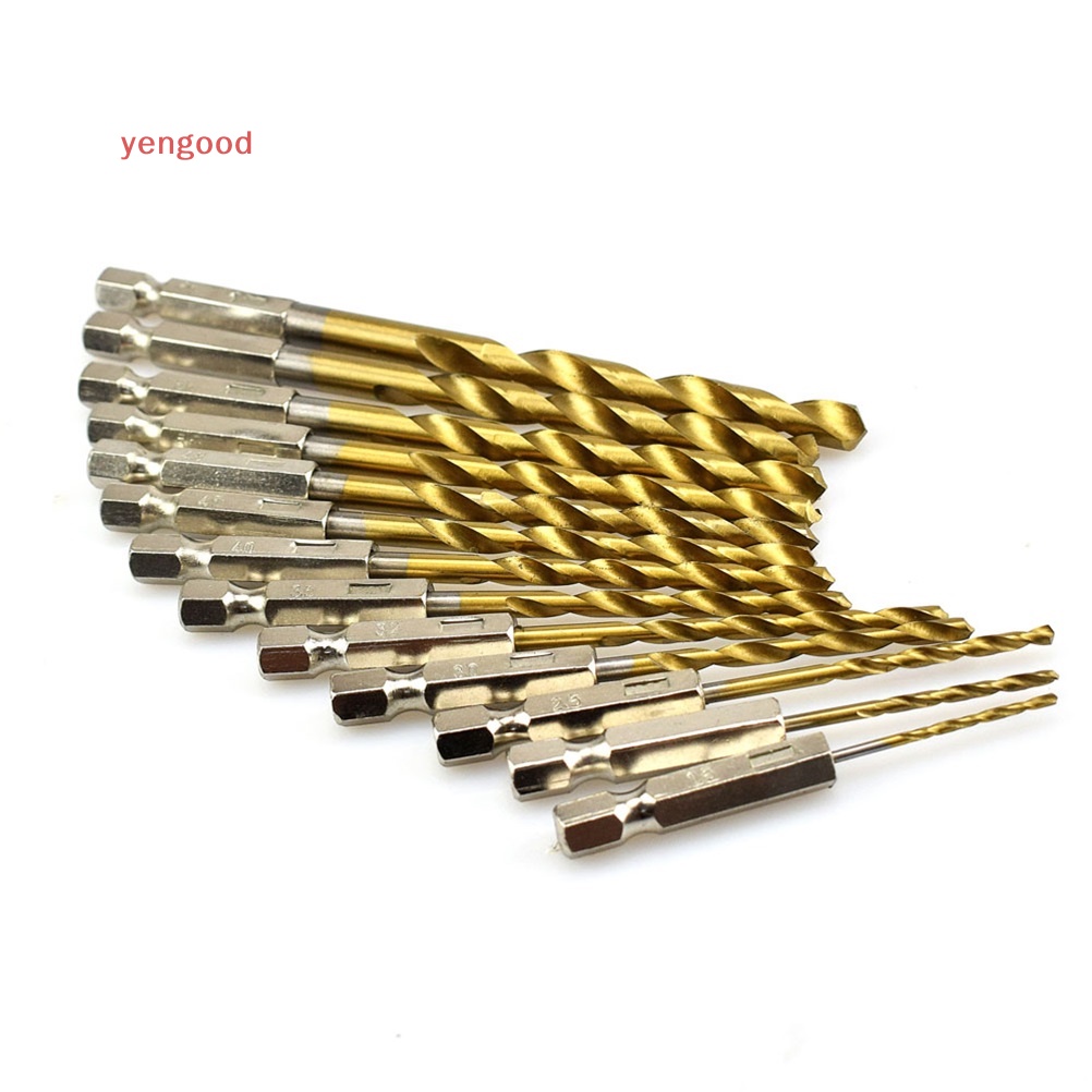 Bộ 13 Mũi Khoan Xoắn Bằng Vonfram Cacbua Phủ Titan Chất Lượng Cao