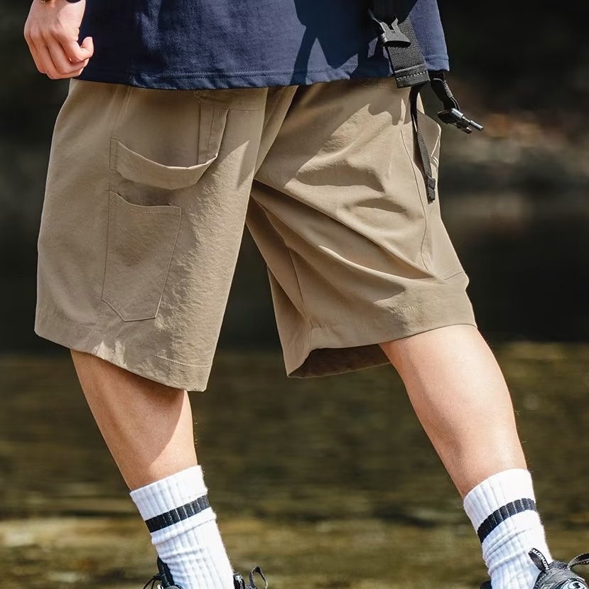 Quần Short Dây Rút Ống Rộng Họa Tiết Ca Rô Thời Trang Mùa Hè Dành Cho Nam