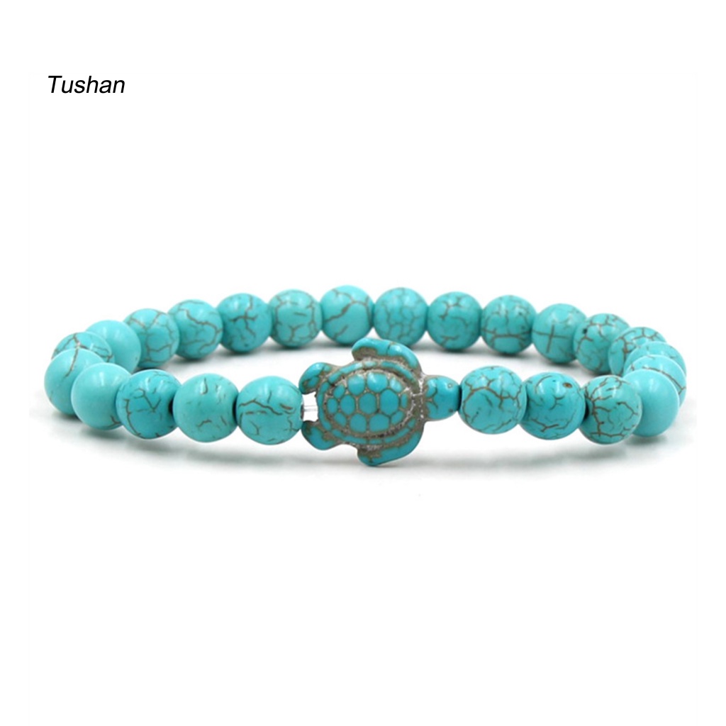 Vòng Tay Chuỗi Hạt Đá Tự Nhiên 8mm Phong Cách Boho Có Thể Điều Chỉnh Dành Cho Nam Nữ