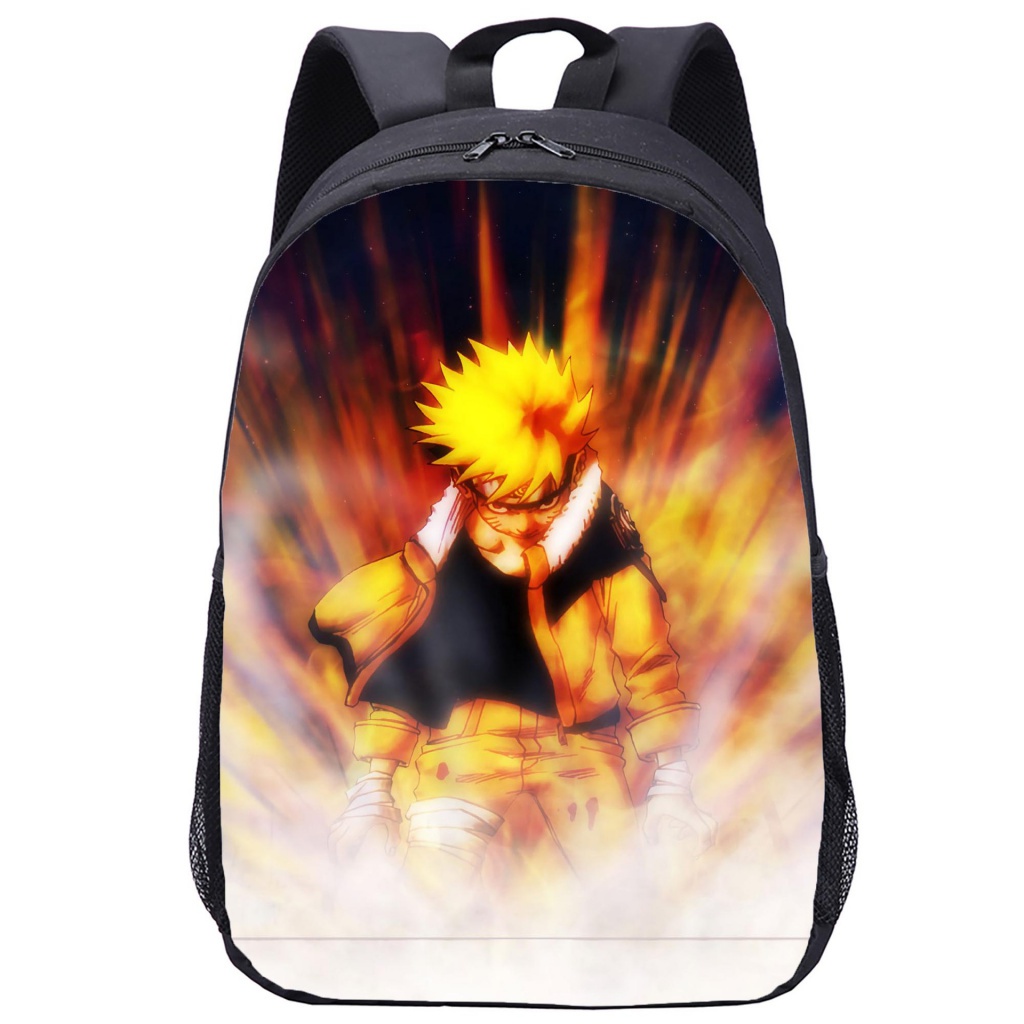 Ba Lô Đi Học Cỡ Lớn In Họa Tiết Hoạt Hình Naruto Cho Bé
