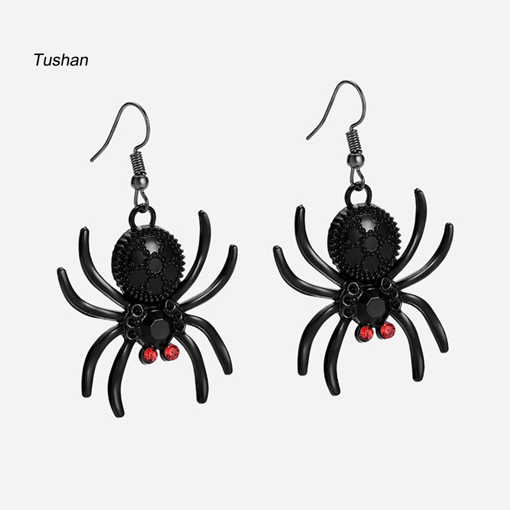 Set 2 Đôi Khuyên Tai Hình Nhện Phong Cách Gothic Thời Trang Cho Nữ