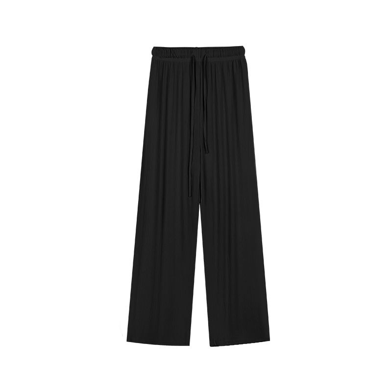 COZOK Quần Dài Lưng Cao Ống Rộng Thời Trang Đơn Giản Cá Tính