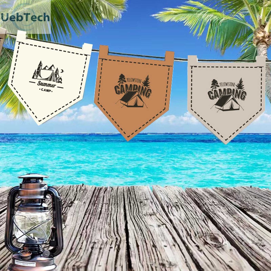 Bộ 12 Lá Cờ Treo Cắm Trại Có Thể Điều Chỉnh Độ Dài Tiện Dụng