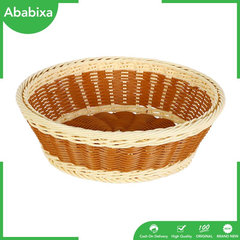 Rổ Tròn Đan Tay Thủ Công Đa Năng Đựng Trái Cây / Bánh Mì / Rau Củ Quả Trang Trí Nhà Hàng