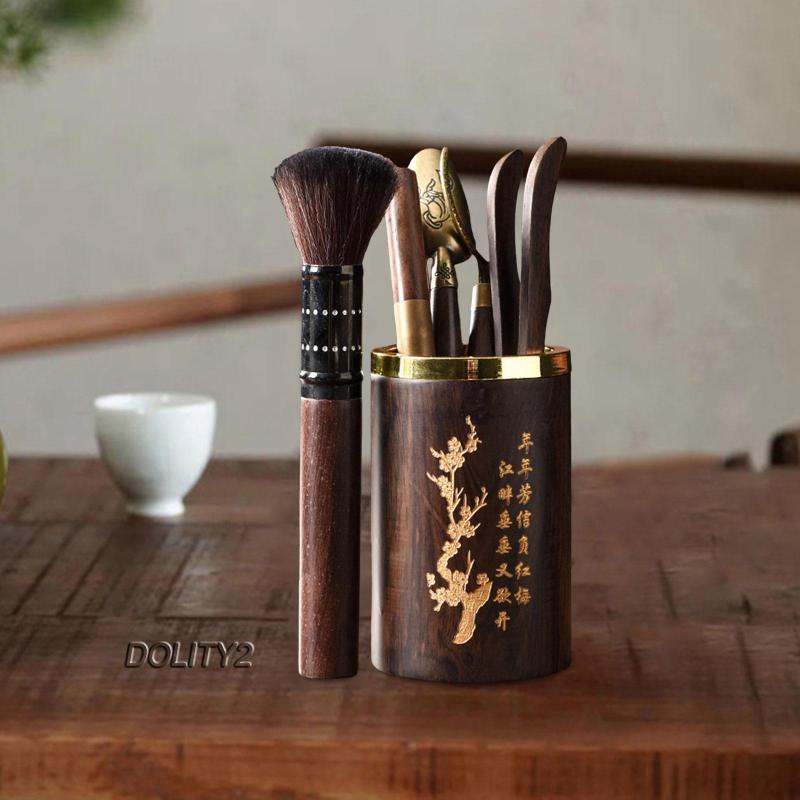 Set 2 / 6 Dụng Cụ Pha Trà Bằng Gỗ Phong Cách Nhật Bản