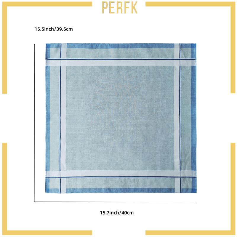 Set 6 Khăn Cotton Vuông Bỏ Túi Trang Trọng Cho Nam