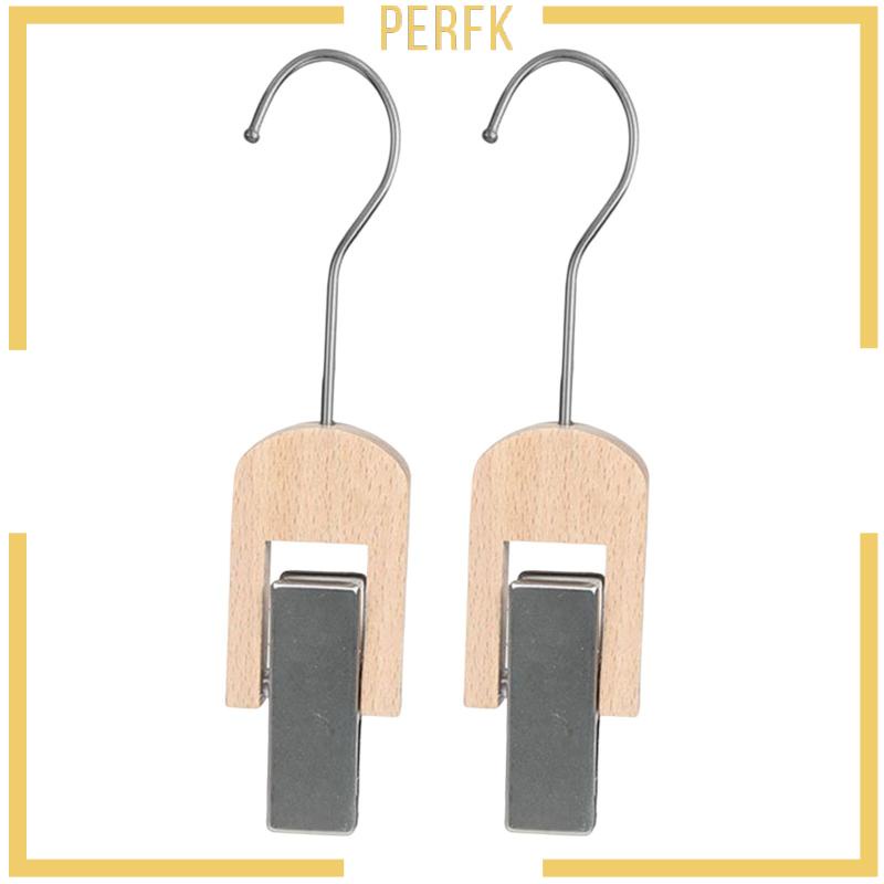 [Perfk] Móc Gỗ Treo Cà Vạt Thắt Lưng Quần Áo Sắp Xếp Gọn Gàng Cho Tủ
