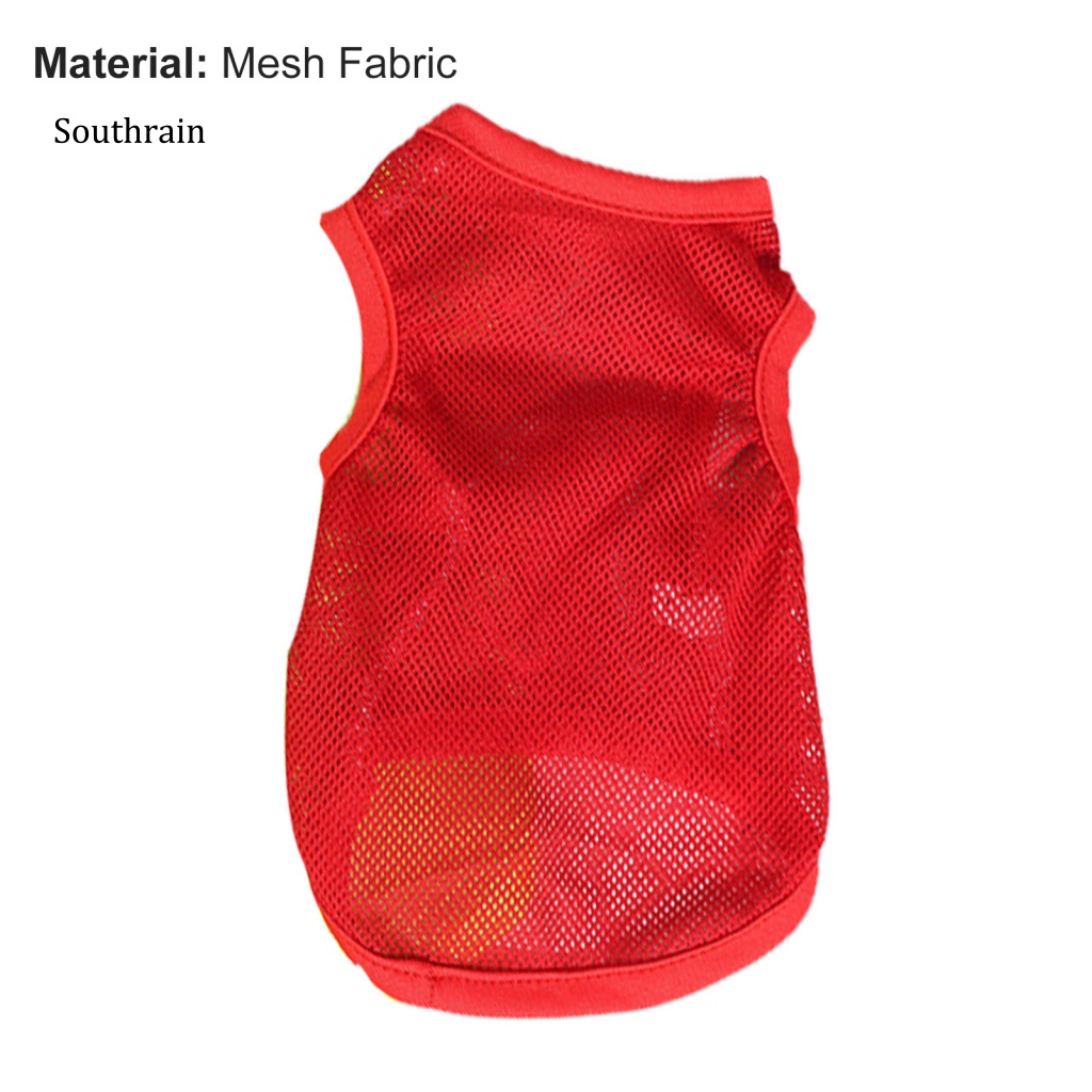 Áo Thun Trơn Bằng Vải Lưới Thoáng Khí Khô Nhanh Cho Cún Cưng