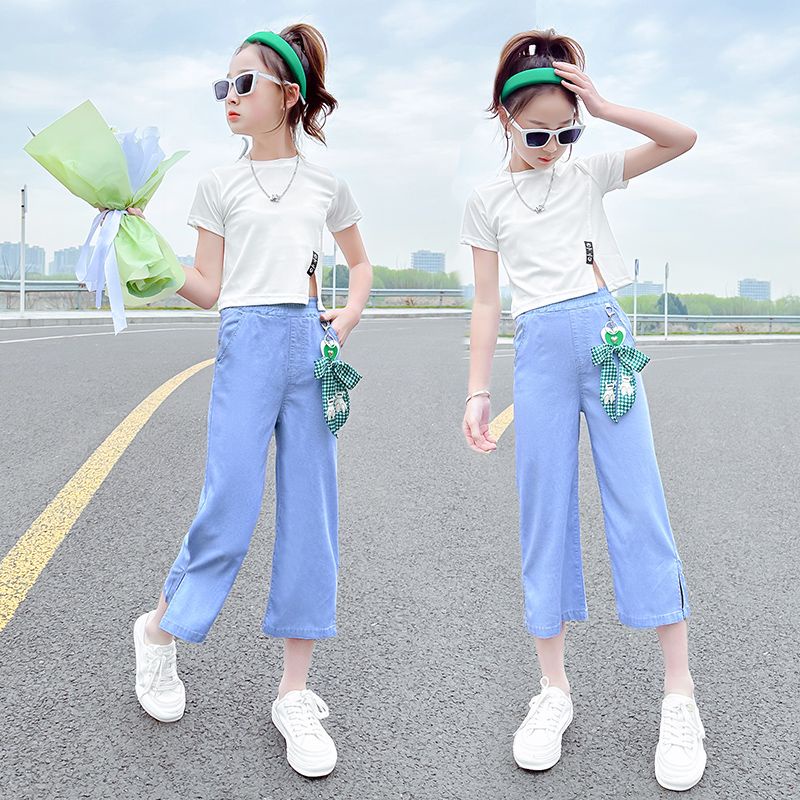 Quần Lửng Jean Phong Cách Thời Trang Mới Cho Bé Gái