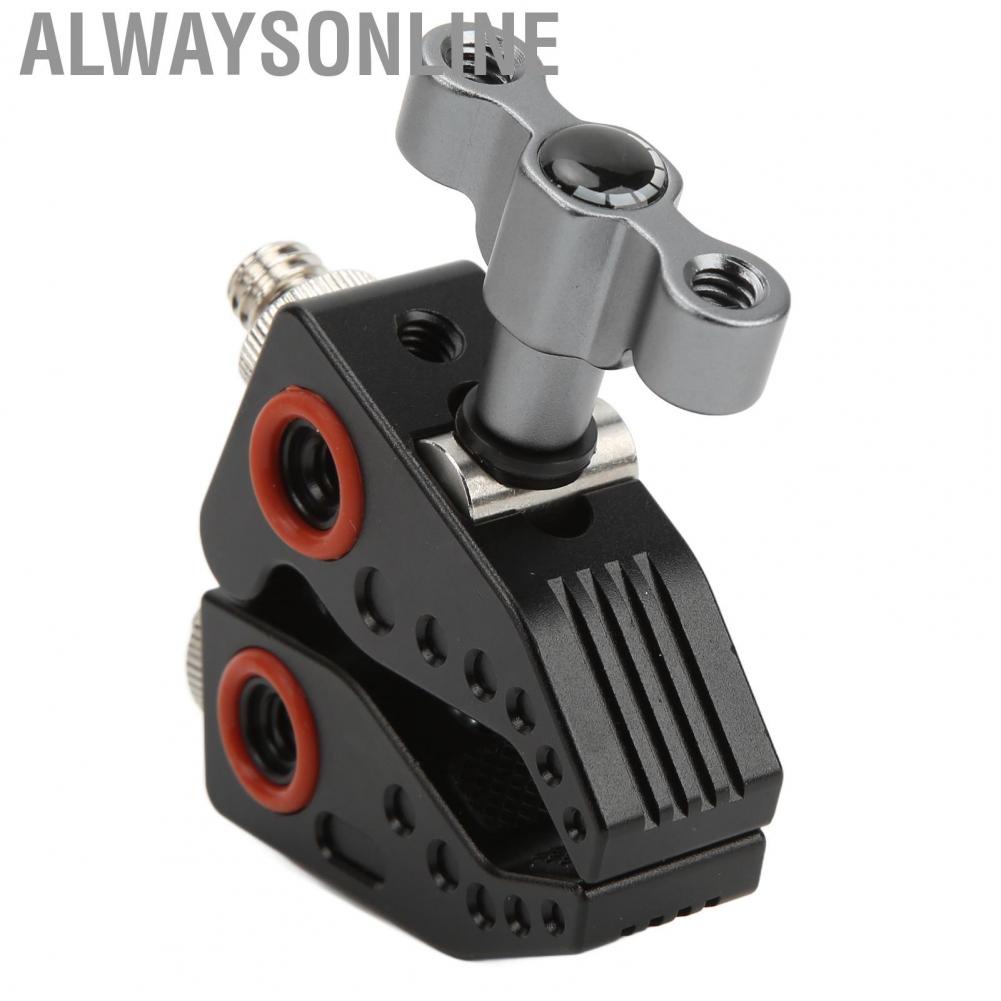 Alwaysonline Super Clamp For  Lights Flash Microphone C With 1/4 Thread