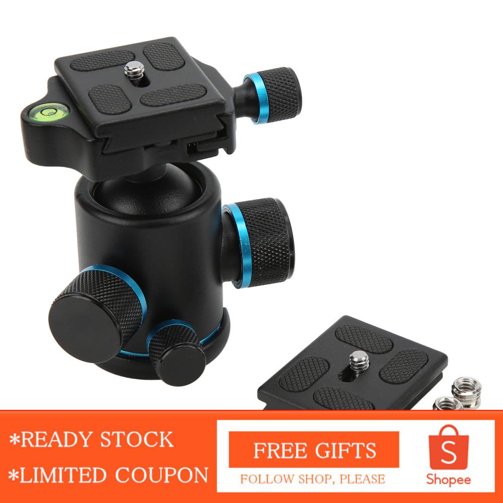 Alwaysonline Tripod Ball Head 360° Rotating Panoramic with Quick Release  Screw Adapters
