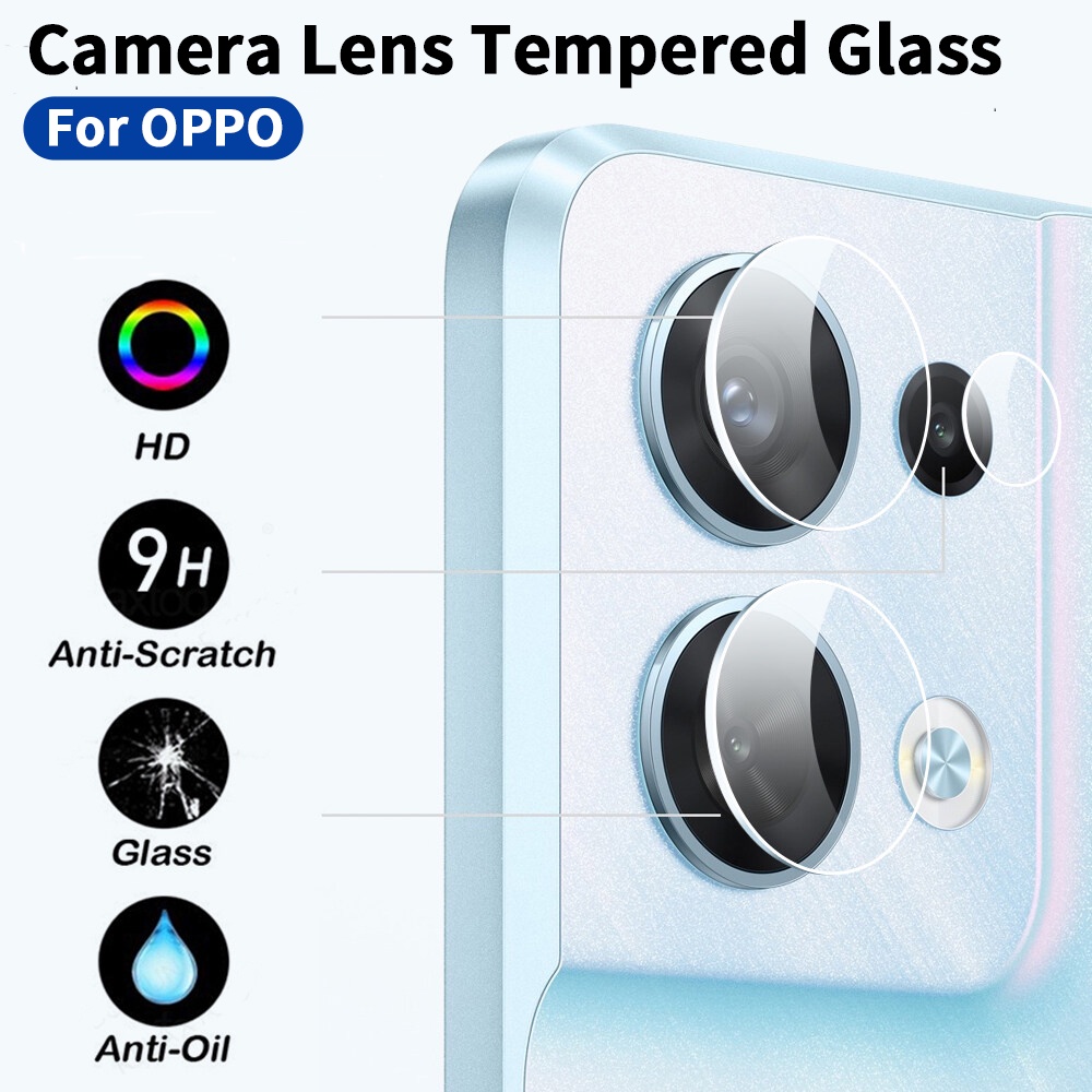 Kính Cường Lực Bảo Vệ Camera Cho OPPO 10 Pro+ Plus Reno 8T 8 7 6 5 4 3 Pro 7Z 8Z 6Z 4Z 4F 5G 4G