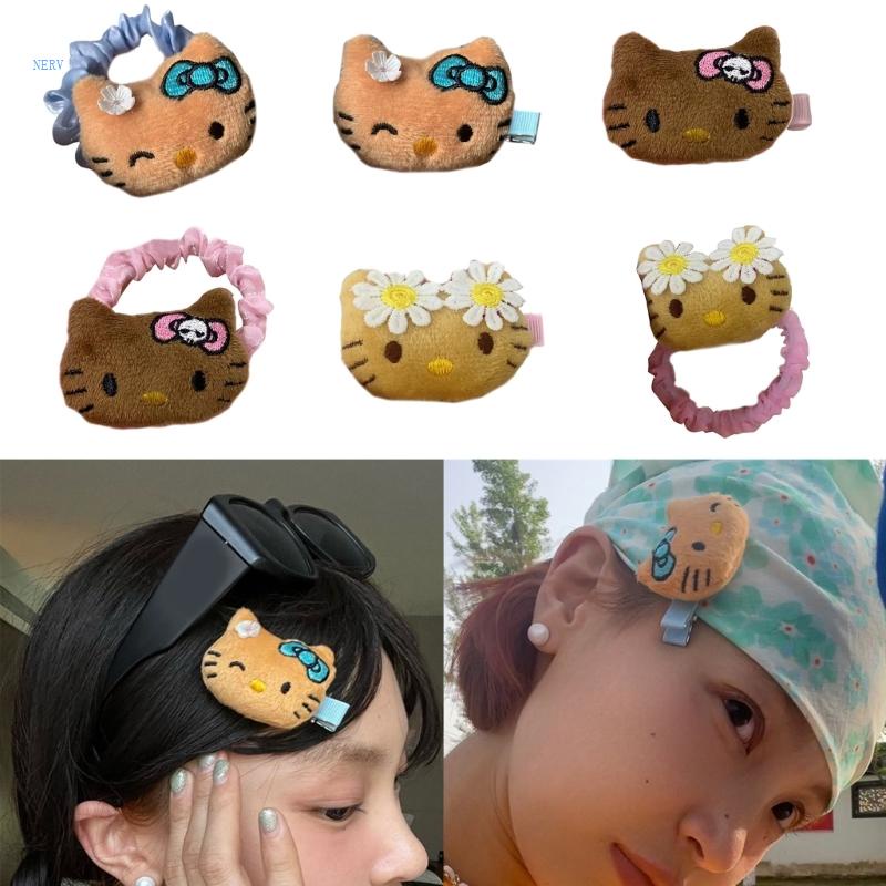 Kẹp Tóc Chống Trượt Hình Mèo Kitty Dễ Thương