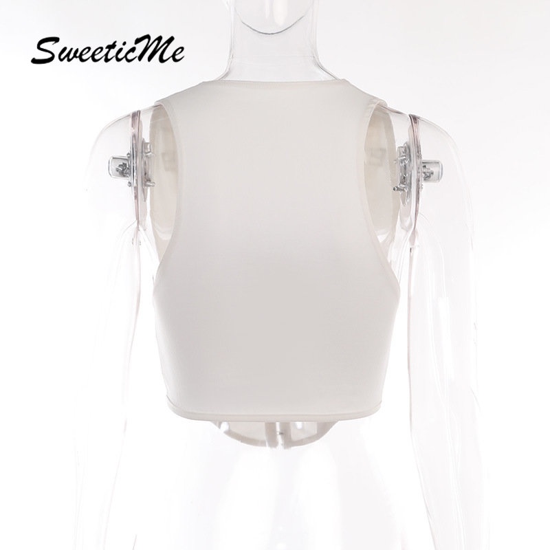 Áo Tank Top Cổ Chữ V Màu Trơn Dáng Ôm Thời Trang 2023 Quyến Rũ Cho Nữ