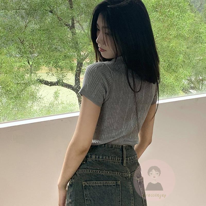 Áo Sơ Mi Ngắn Tay Thêu Họa Tiết Thời Trang Mùa Hè Cho Nữ