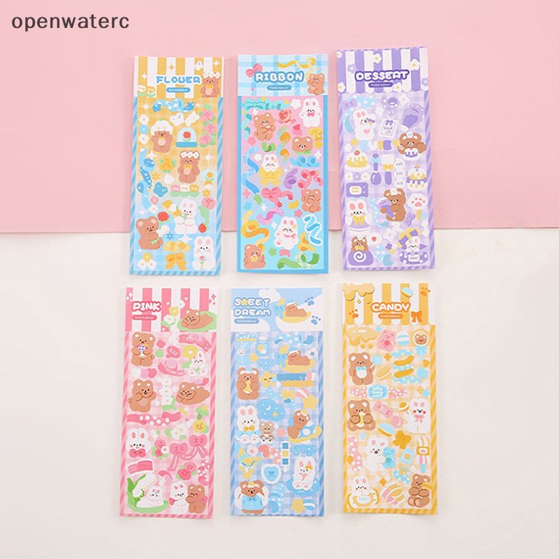 Bộ 6 Tấm Sticker Họa Tiết Hoạt Hình Dễ Thương Bắt Mắt Sành Điệu