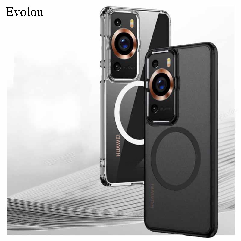 Ốp Điện Thoại PC Cứng Mặt Nhám Kèm Móc Xỏ Ngón Nam Châm Cho Huawei P60 Pro Huawei P60 5G