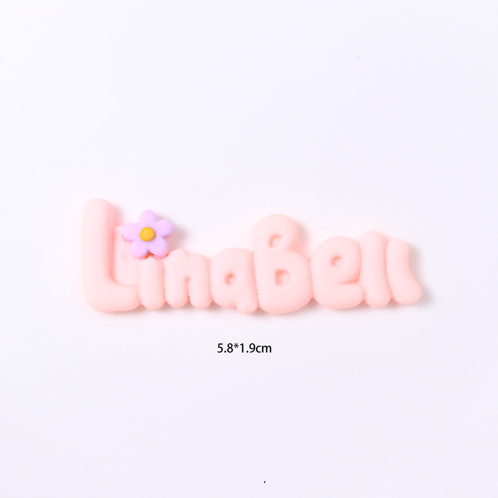 Set 10 Miếng Dán Trang Trí Điện Thoại / Tủ Lạnh Hình Chữ / Trái Tim / Bé Gái Hoạt Hình Dễ Thương DIY