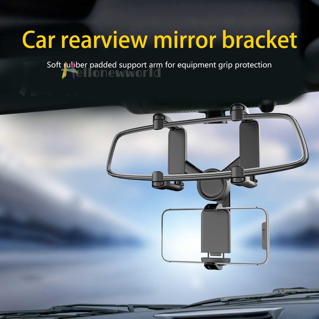 Giá Đỡ Điện Thoại Gắn Kính Chiếu Hậu Xe Hơi Tiện Dụng
