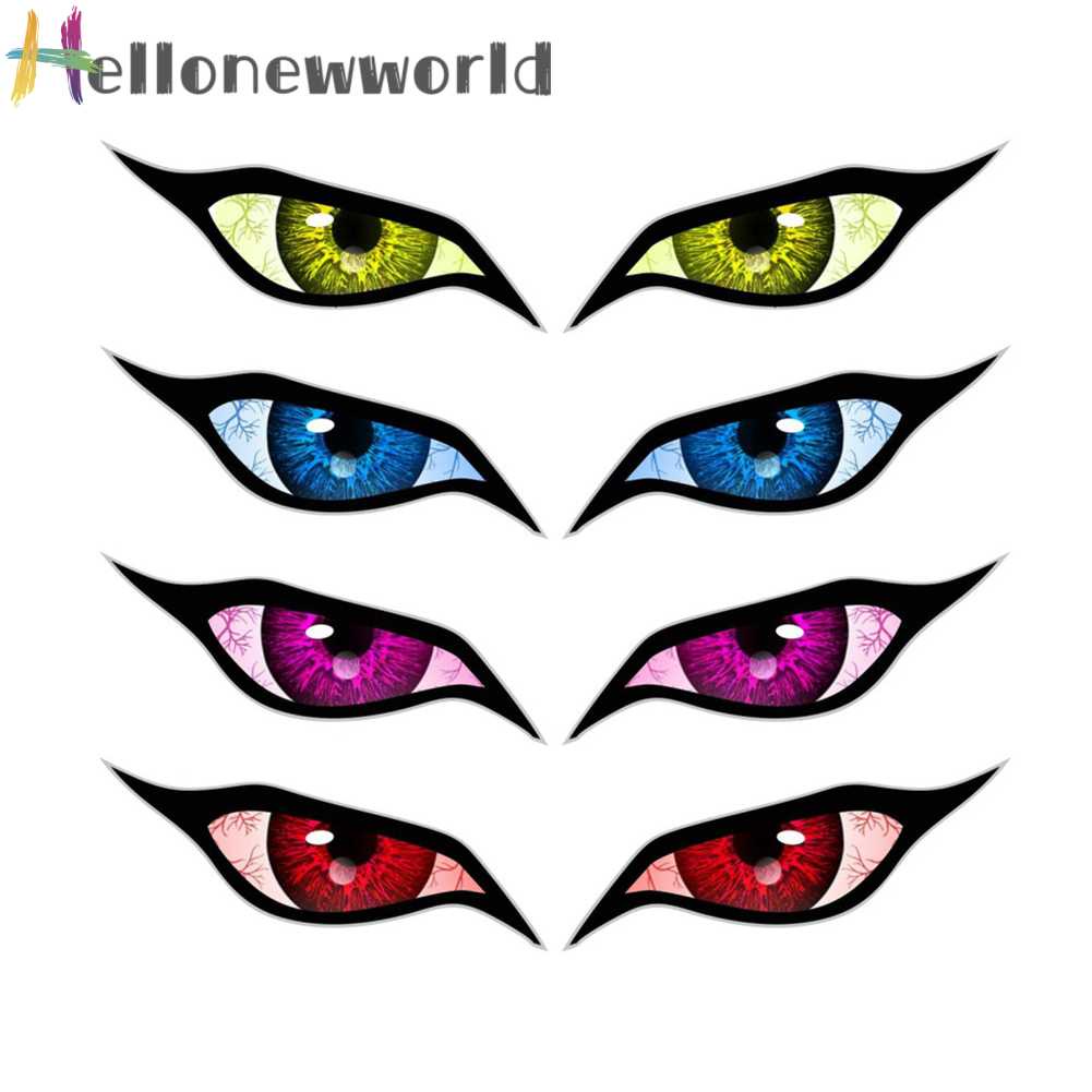 Set 2 Miếng Dán Trang Trí Xe Hơi Hình Đôi Mắt Độc Đáo