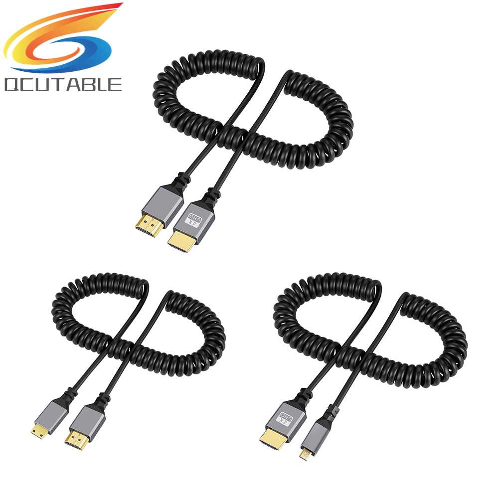 Dây Cáp Lò Xo Nối Dài Đầu Đực Sang Đầu Đực Cho Máy Ảnh