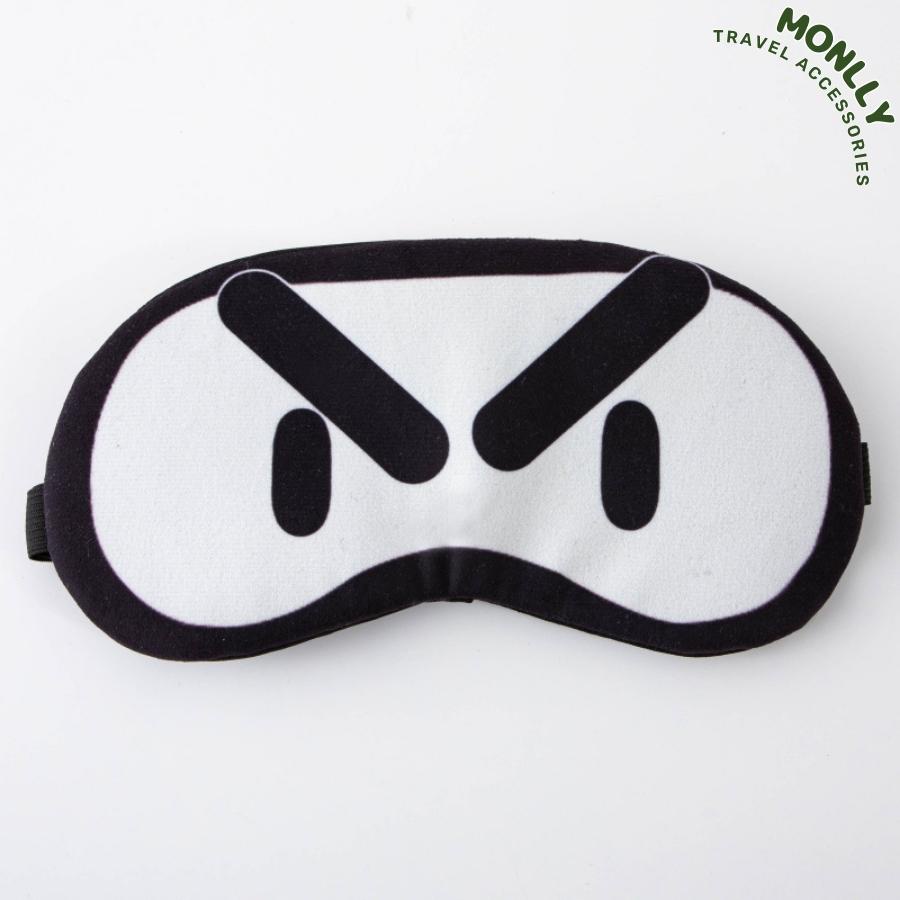 Đồ Bịt Mắt Ngủ Hình Cảm Xúc Có Túi Gel Massage Giải Nhiệt Làm Mát Mắt Phụ Kiện Du Lịch - Monllystore