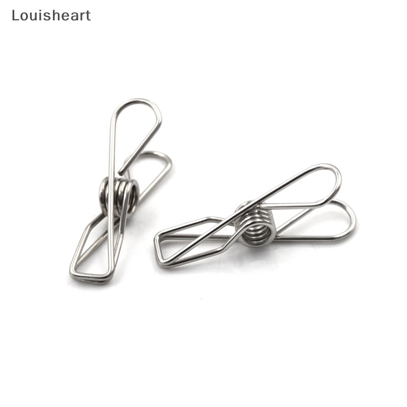 Bộ 10 Kẹp Inox Phơi Quần Áo Louisheart Set 20 Kẹp Treo Quần Áo Bằng Thép Không Gỉ Bộ 20 Kẹp Quần Áo Bằng Kim Loại Chất Lượng Cao
