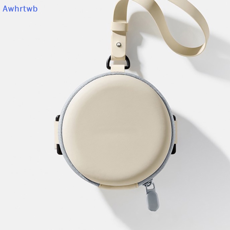 Hộp Đựng Mắt Kính Hình Tròn Bằng Da Mềm Có Khóa Kéo Gấp Gọn Tiện Dụng Mới