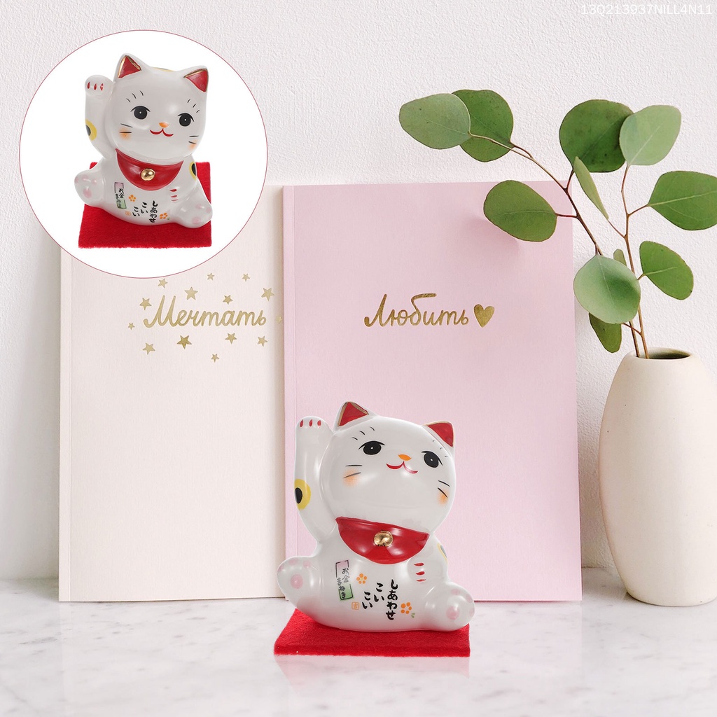 Mô Hình Mèo May Mắn Mini Phong Cách Nhật Bản Dùng Làm Đạo Cụ Chụp Ảnh