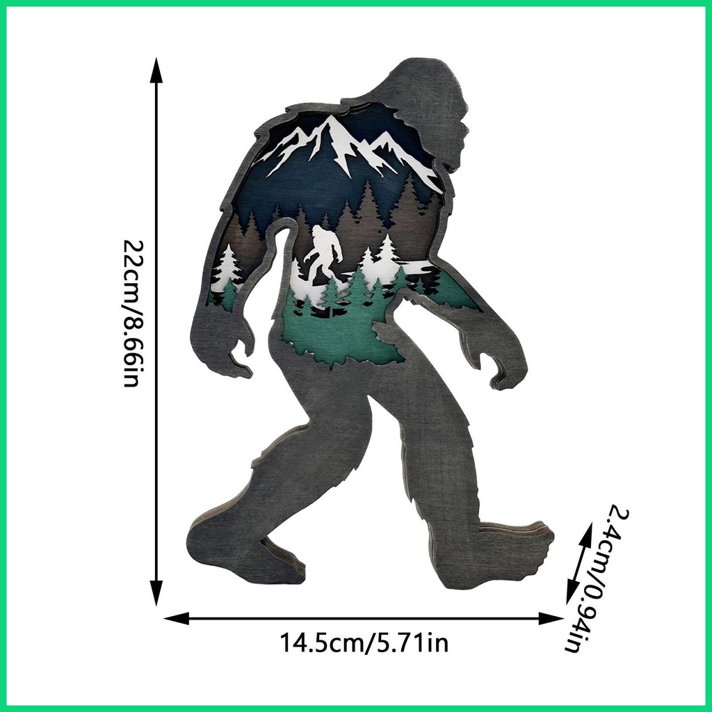 Phụ Kiện Trang Trí Tường Hình Gấu Nâu 3D Nhiều Tầng Sáng Tạo