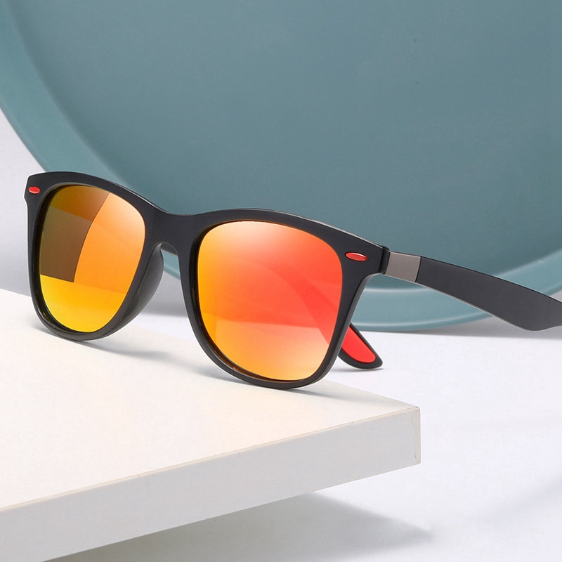 Kính Mát Phân Cực Mặt Vuông Thời Trang Lái Xe Cho Nam Và Nữ