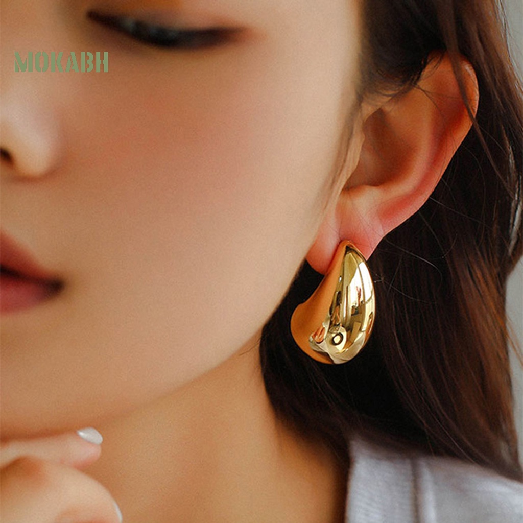 1 Đôi Bông Tai Hình Giọt Nước Bằng Hợp Kim Không Gây Dị Ứng Phong Cách Vintage Thời Trang Dành Cho Nữ
