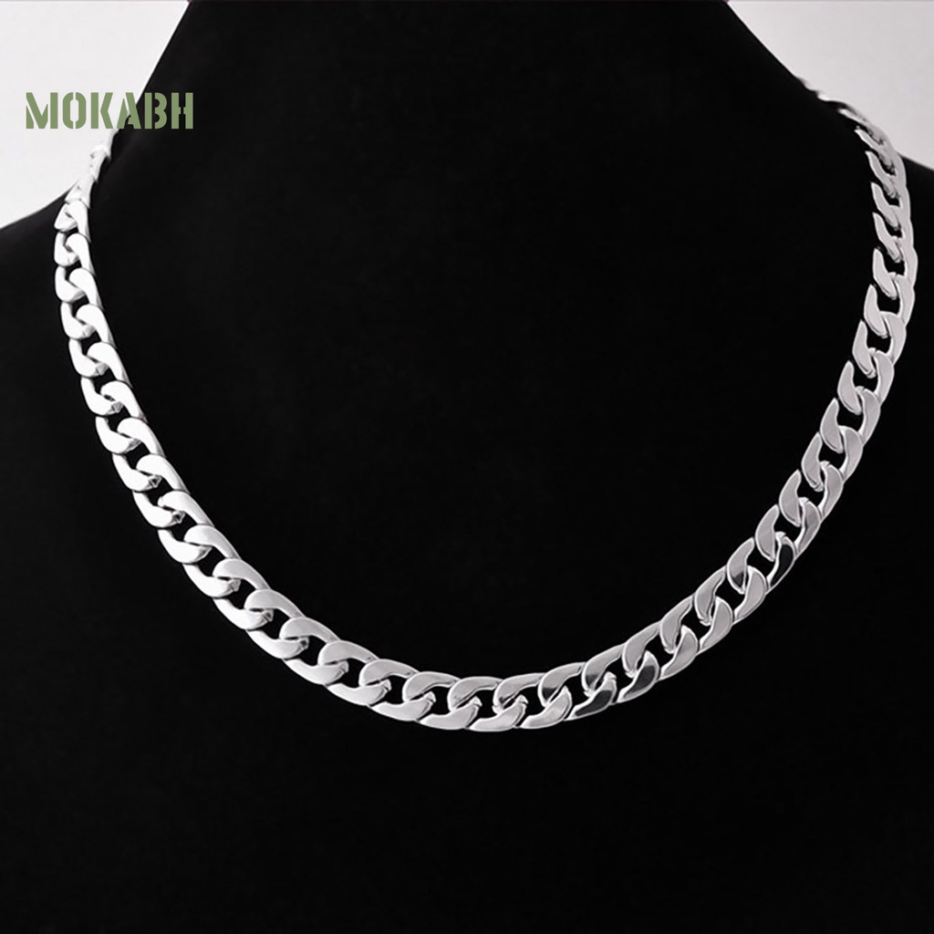 Vòng cổ Dạng Chuỗi Xoắn Bản Rộng Thời Trang Cho Nam