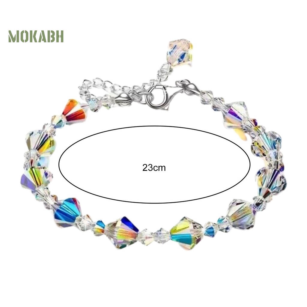 Vòng Tay Mở Rộng Đính Đá Pha Lê Nhân Tạo Có Thể Điều Chỉnh Được