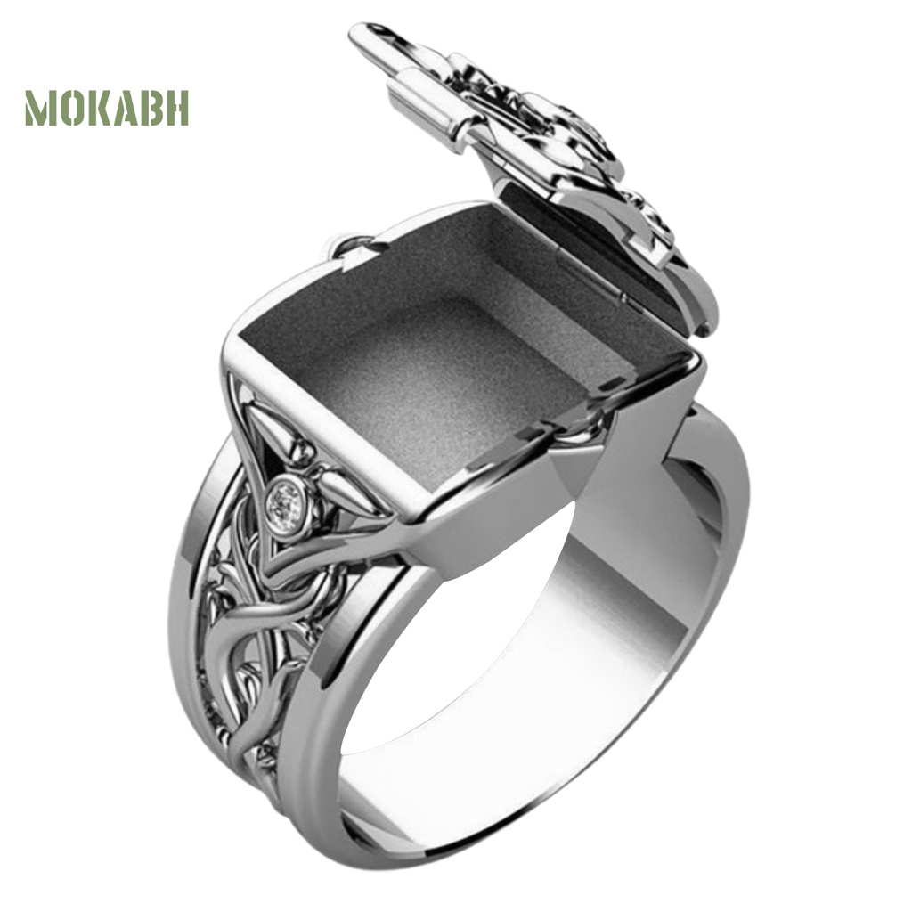 Nhẫn Nắp Lõm Kiểu Dáng Thời Trang Cho Nam Giới