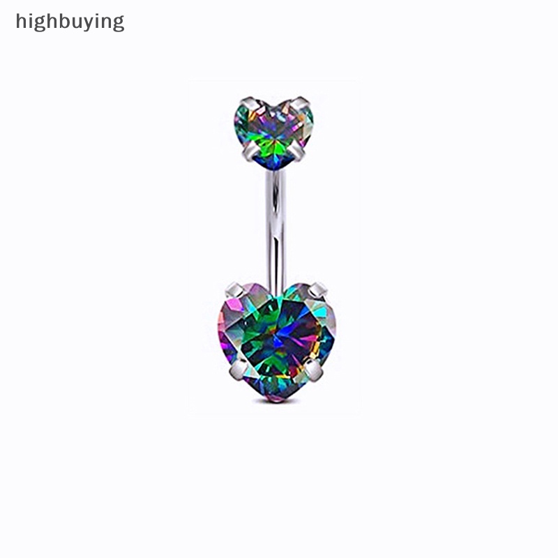 Khuyên RốN HìNh TráI Tim ĐíNh Đá Dễ Thương Cho Nữ