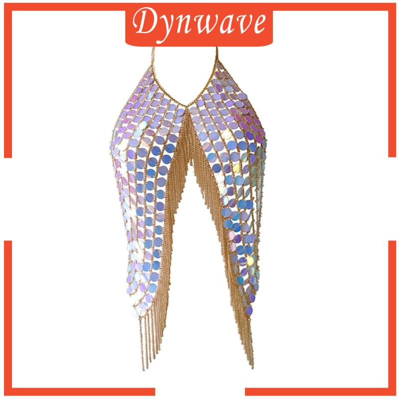 [Dynwave] Áo Ngực Đính Kim Sa Lấp Lánh Cho Nữ Đi Hộp Đêm Bãi Biển / Lễ Hội Rav