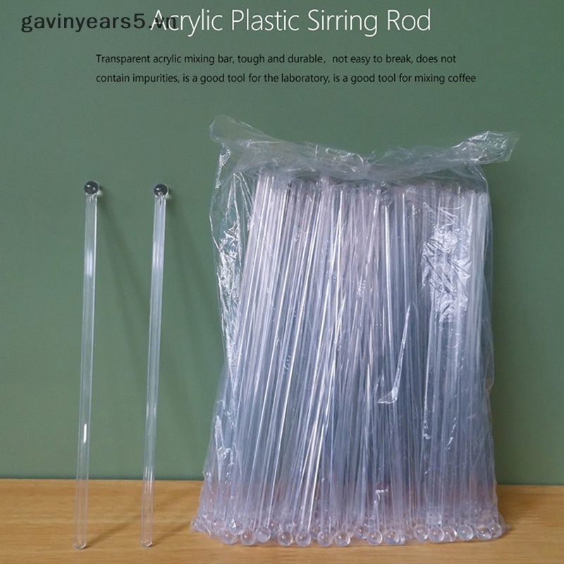 Bộ 100 Que Khuấy Cocktail Bằng Nhựa Tiện Dụng