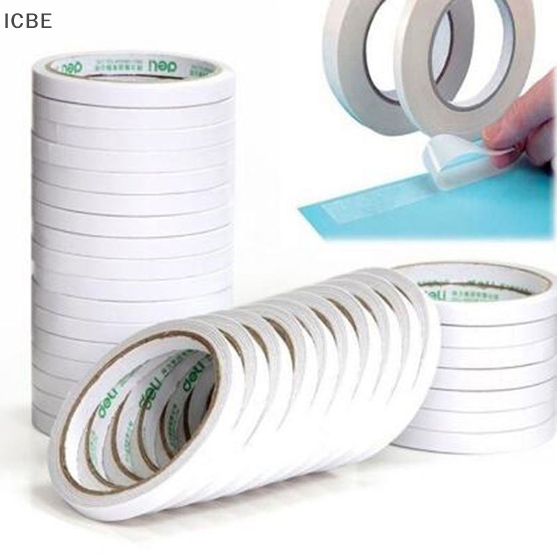 Cuộn Băng Keo Hai Mặt Màu Trắng Siêu Chắc Dài 5M / 8M